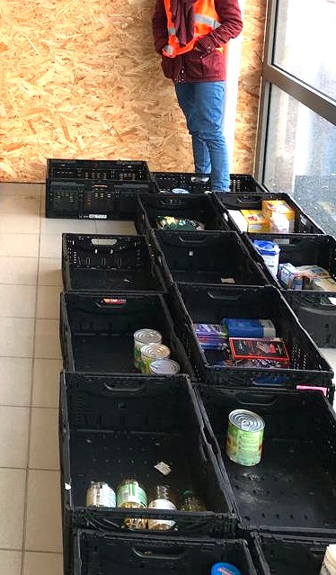 Caisses d'aliments pour le collecte alimentaire